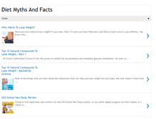 Tablet Screenshot of dietmythsandfacts.com